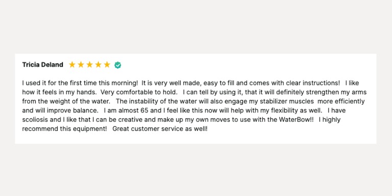 testimonial snip -Tricia D
